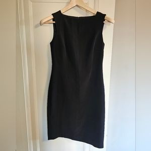 Ann Taylor Sleeveless boat-neck crepe dress